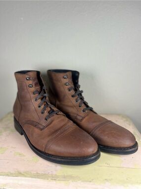 Thursday Boot Co Captain Boots Terracotta Full Grain Leather Cap Toe Men’s 11.5D